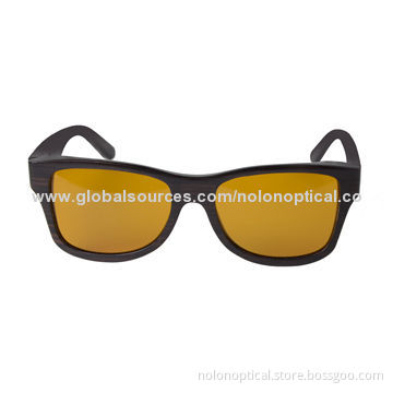 Latest Fashionable Polarized Wooden Sunglasses, Polarized Lens Color